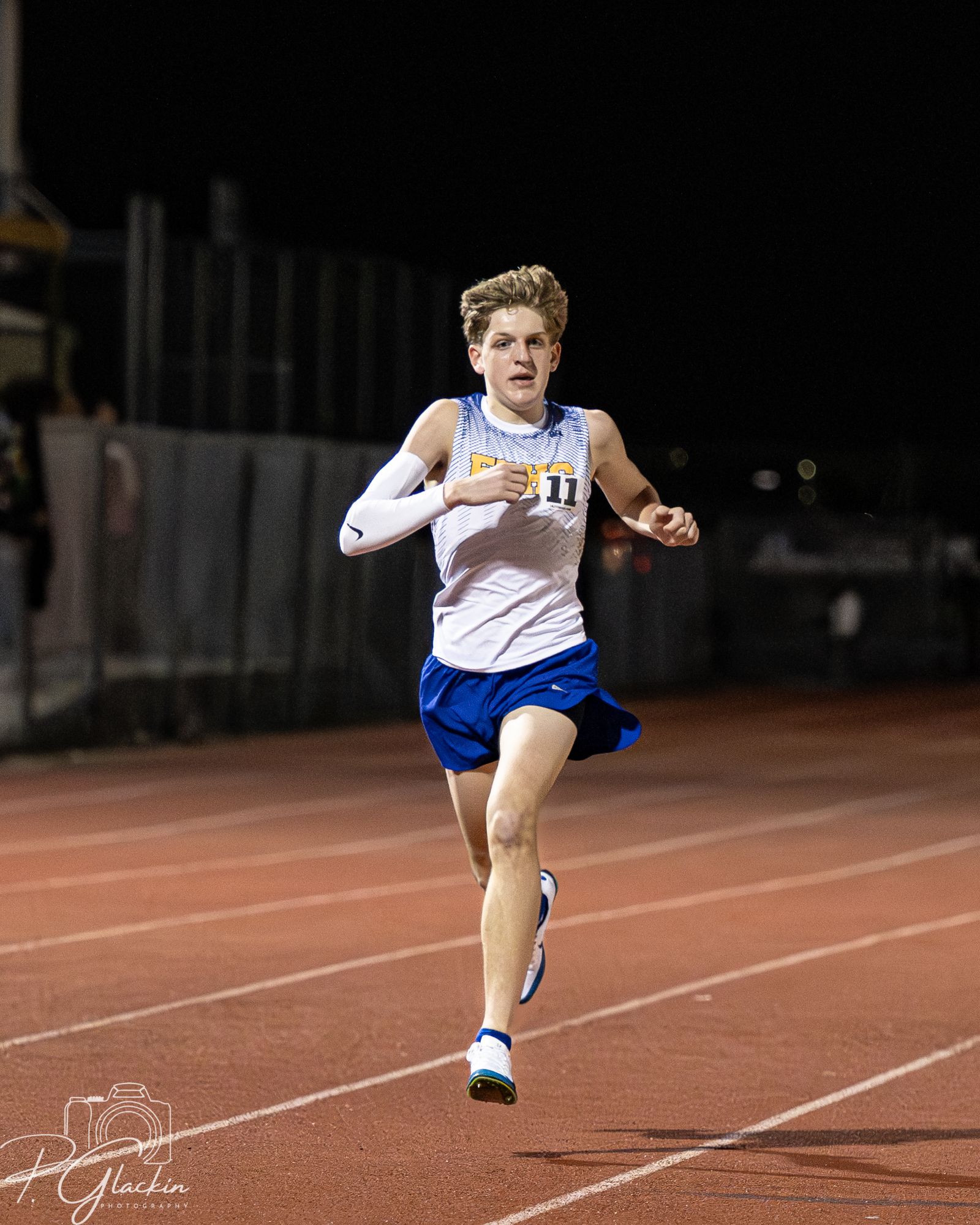 John William Martin racing on the track