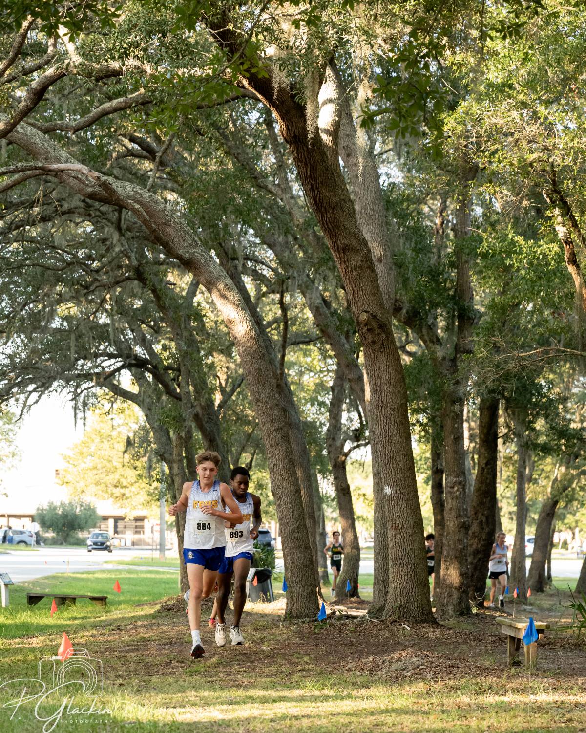 John William Martin leading in cross country